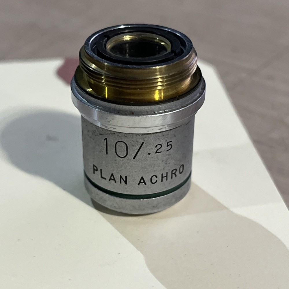 AO 10X 10/.25 PLAN ACHROMAT DARK PHASE MICROSCOPE OBJECTIVE