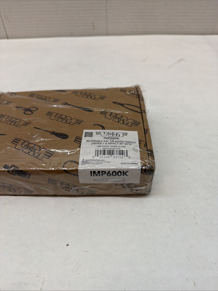 VIM Tools IMP600K Reversible 3/8" Drive Impact Driver with 48 Impact Bits