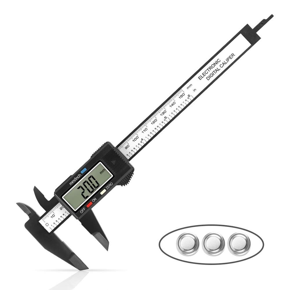 Digital Caliper 6 Inch LCD Screen Measure Tool Inch Millimeter Conversion