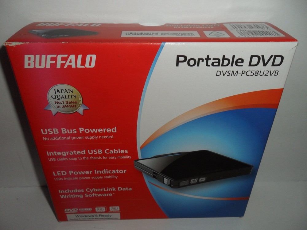 Buffalo Portable DVD Multi Recorder DVSM-PC58U2VB