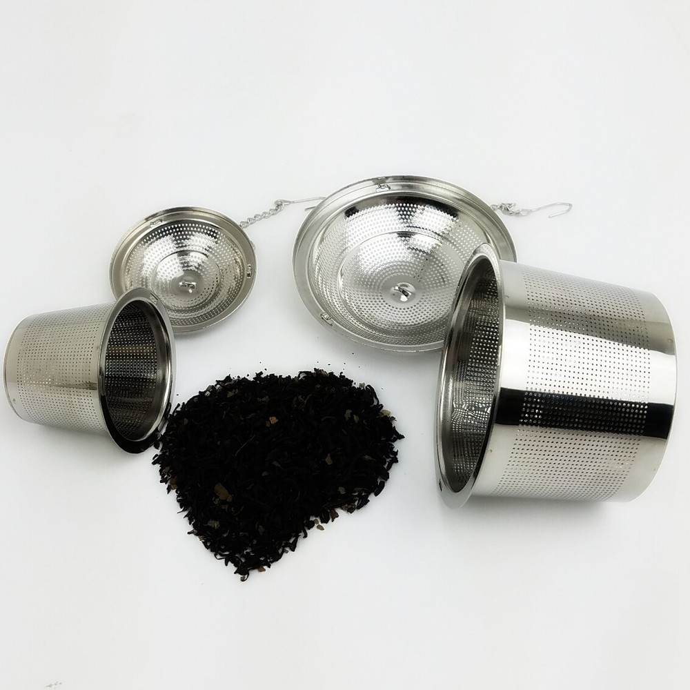2 PACK - Tea Infuser Reusable Stainless Steel Mesh Steeping Filter LARGE & SMALL