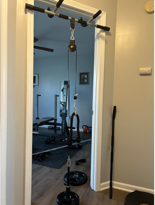 New Gym Cable Pulley System for Lat Pulldown, Biceps & Strength Training