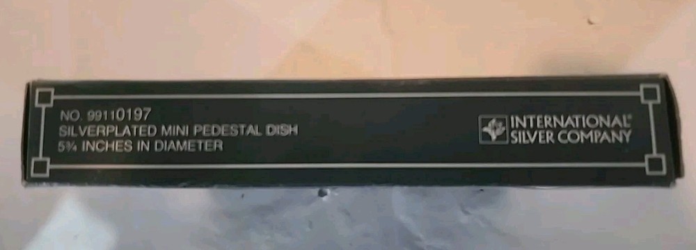 International Silver Company,Silver Plated Mini Pedestal Dish 5 3/4" No 99110197