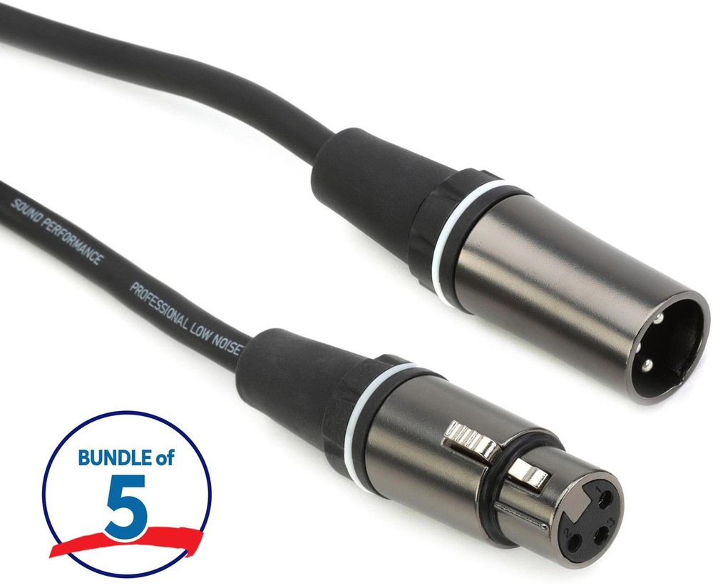 Gator Cableworks Composer Series Microphone Cable - 10 foot (5-pack)