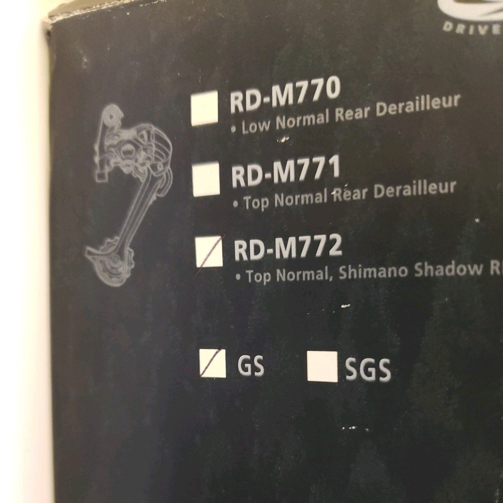 NEW....Shimano XT Shadow Rear Derailleur (9 Speed)