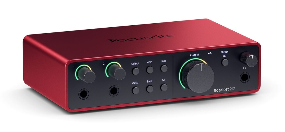 Focusrite Scarlett 2i2 Studio 4th Gen Recording Interface+Headphones+Mic+Shield