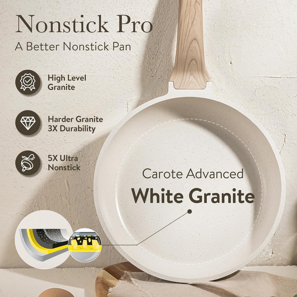 Kitchen Cookware Set 14 Pcs with Utensils Included