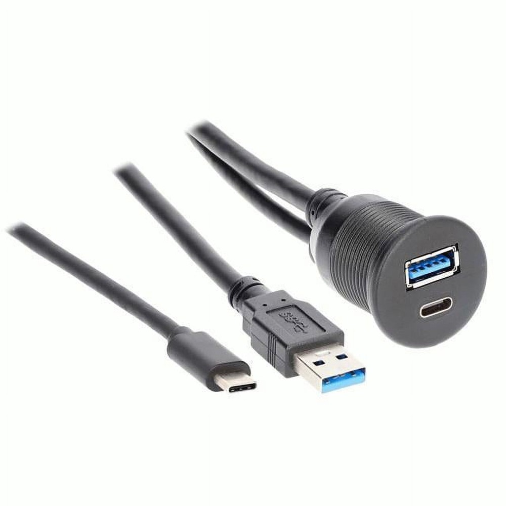 Install Bay IBR114 USB + USB-C Charge And Data Flush Mount - Retail Pack