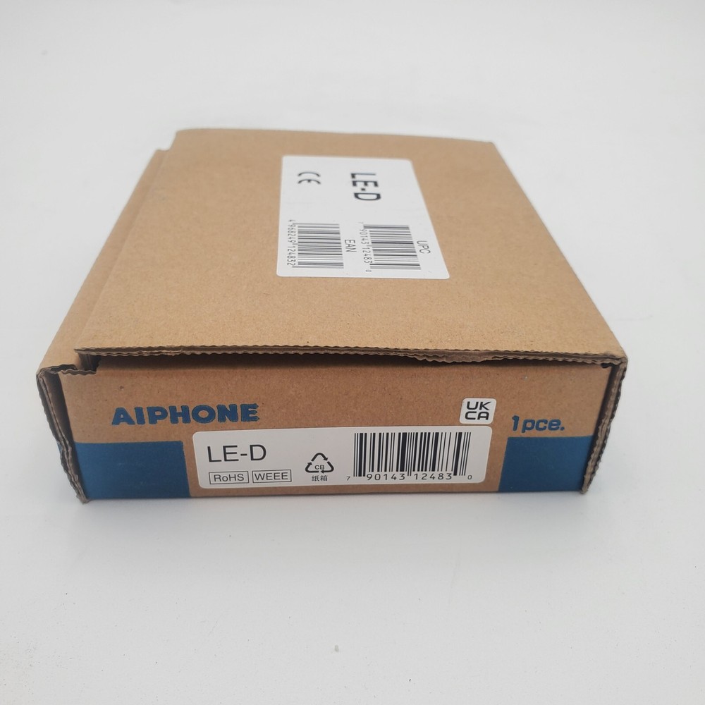 New AIPHONE LED LE-D Surface Mount Door Station Kit - Plastic Cover, Push button