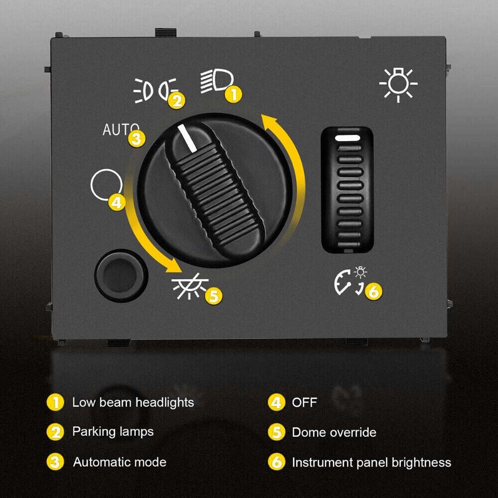 Headlight Headlamp Dimmer Switch For 03-07 Chevy Silverado GMC Sierra Yukon