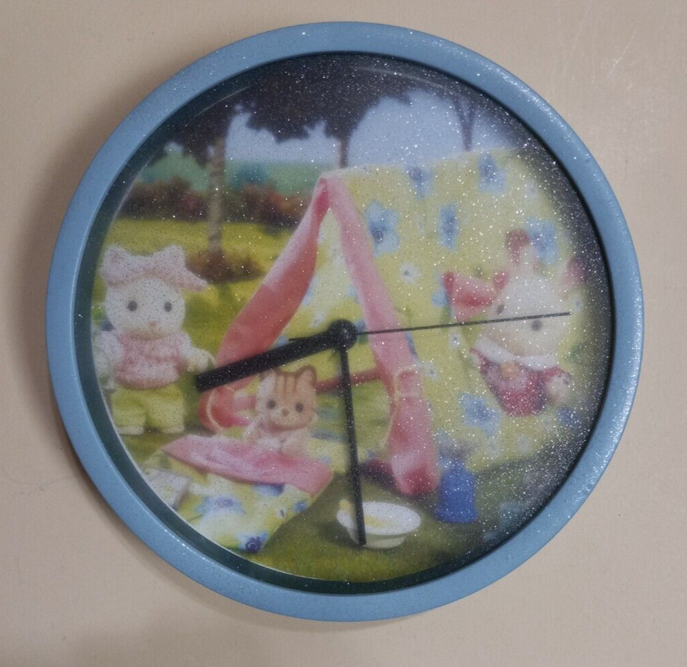 Calico Critters  Camping  Wall  Clock