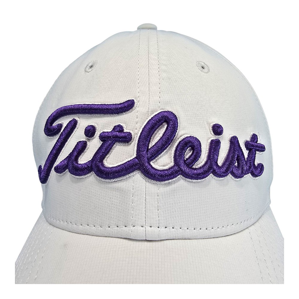Titleist Golf Hat Cap White Strapback Adjustable Grant Thorton Pro V1