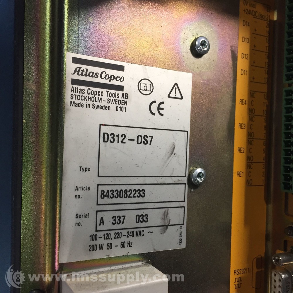 Atlas Copco D312-DS7 Torque Controller USIP
