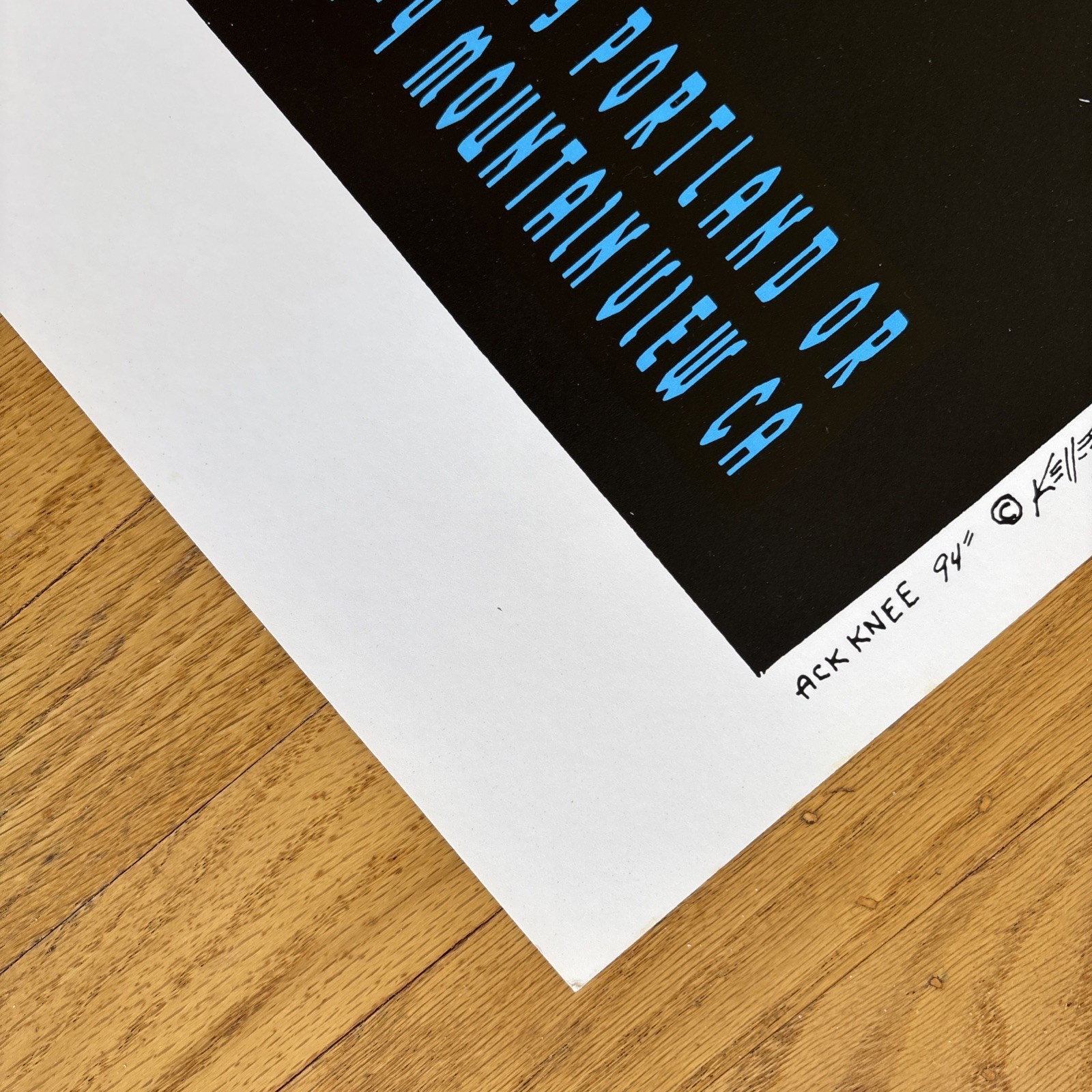 Grateful Dead 1995 Alton Kelley Uncut Variant 4 Venues