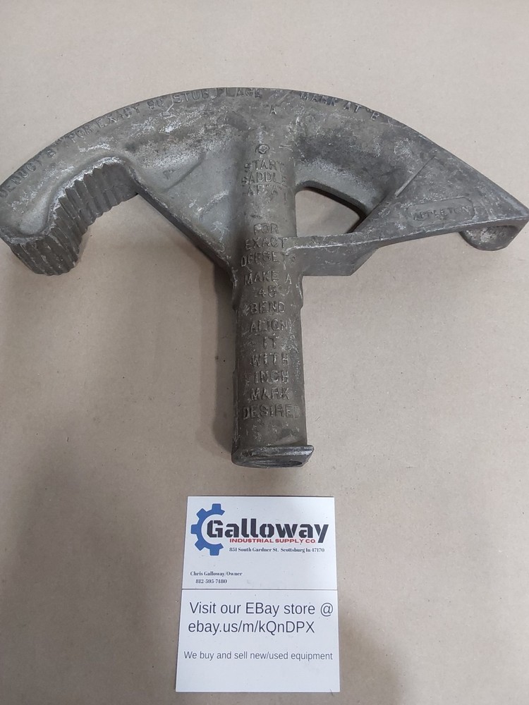 Appleton Manual EMT Electrical Conduit Pipe Bender Used