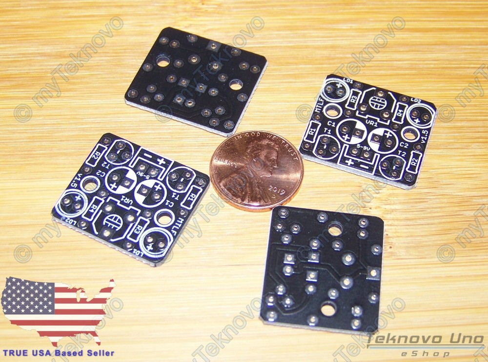10x PCB Only for Mini LED Adjustable Flasher Blinker Flip-Flop Flash - USA