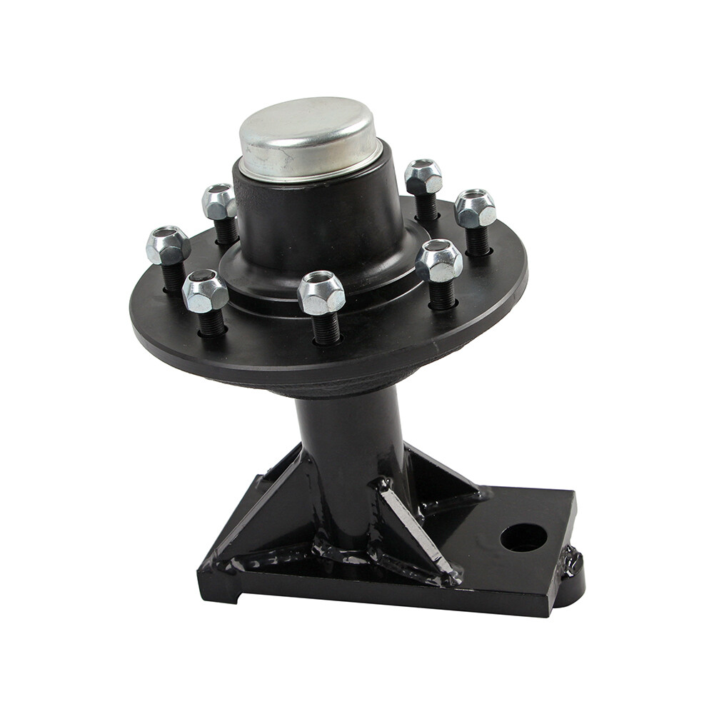 Pair Upgraded 8 x 6.5 Lug Superior Shipping Container Wheels Bolt-on Spindle Kit