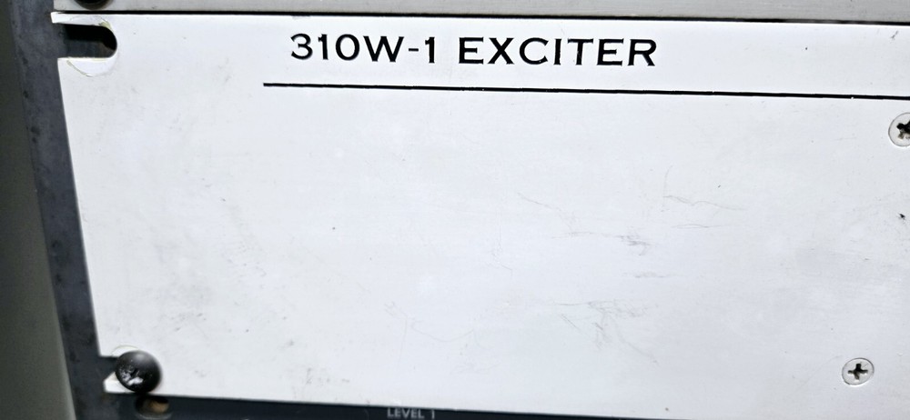 Vintage Collins 310W-1  Radio Broadcast Exciter, Working on 1270 AM