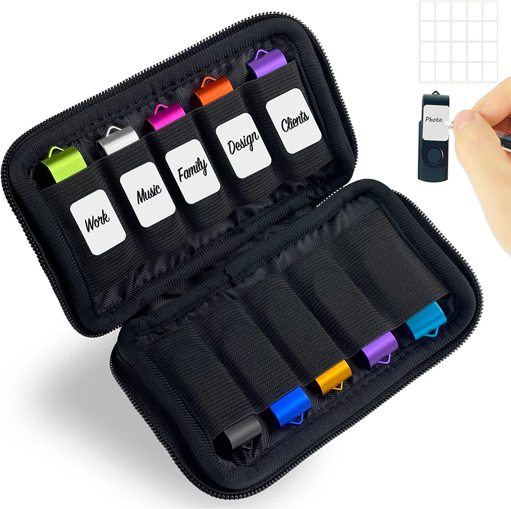 USB Storage Case - Organizer for Flash Drive, Thumb Drive & Jump Drive
