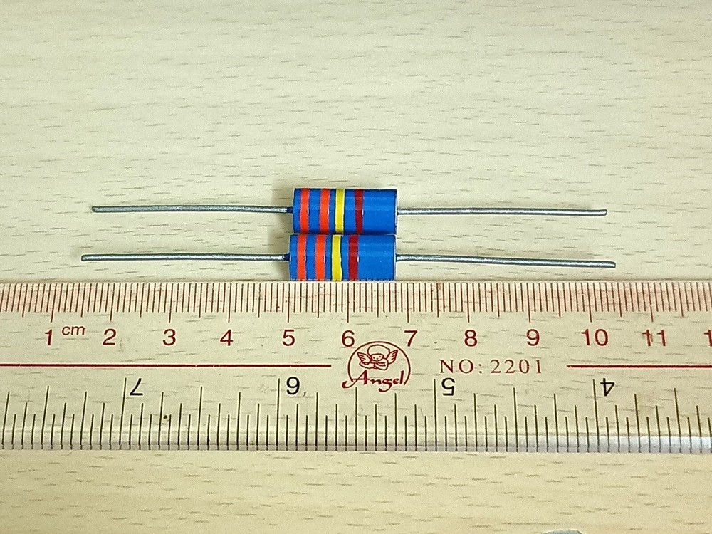 2 pcs Riken Ohm RMA 330k 2W carbon resistor