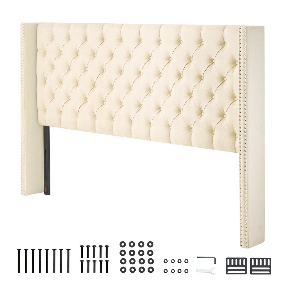 HOT/ Headboard,King Size Headboard with Adjustable Height,Comfortable Diamond T