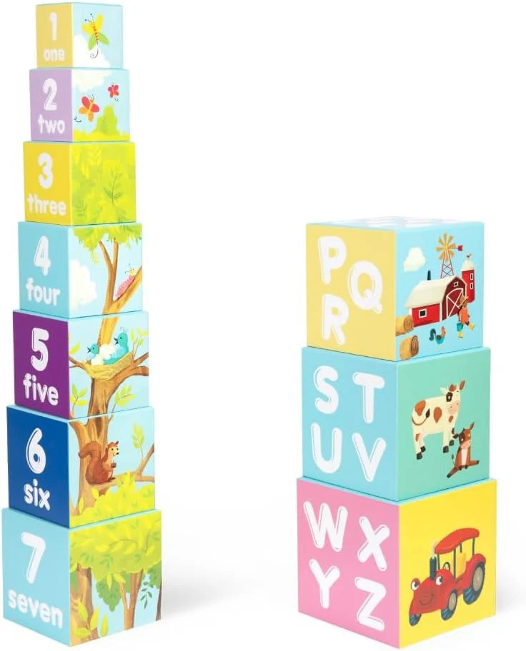 Boppi: Stacking Cubes - Farmyard