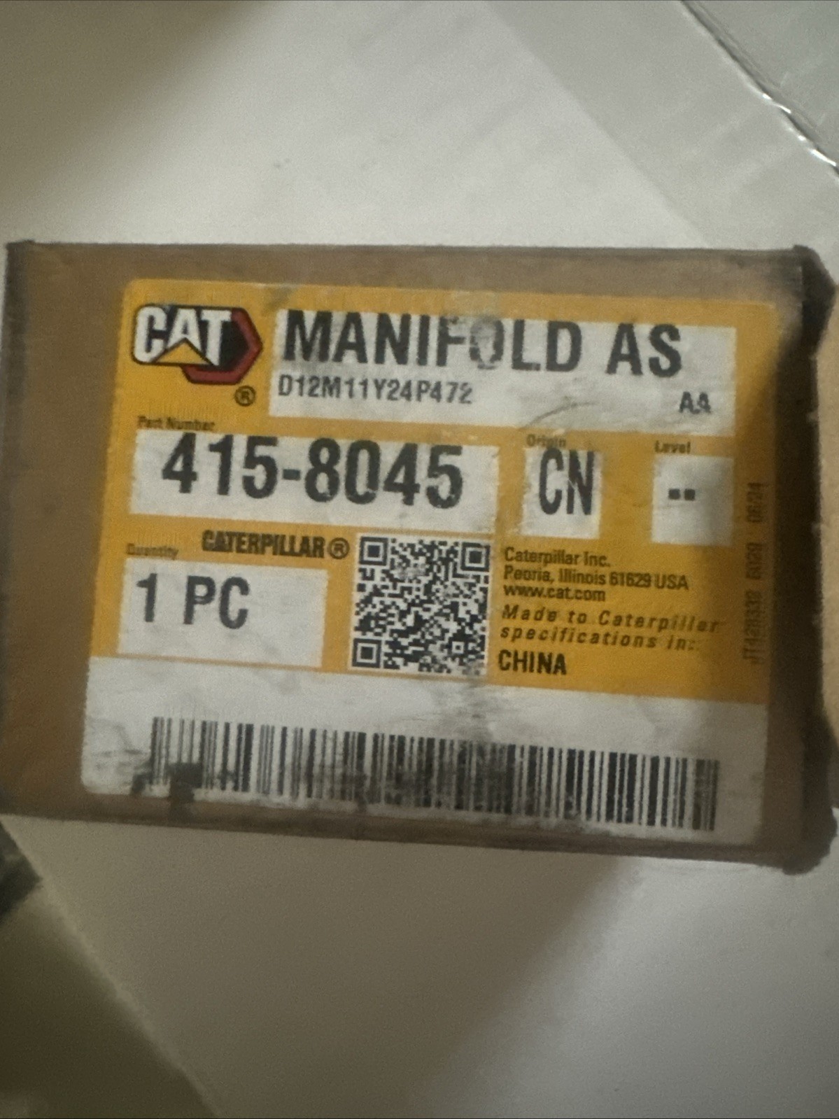 Caterpillar 415-8045 DPF Pressure Sensor Manifold