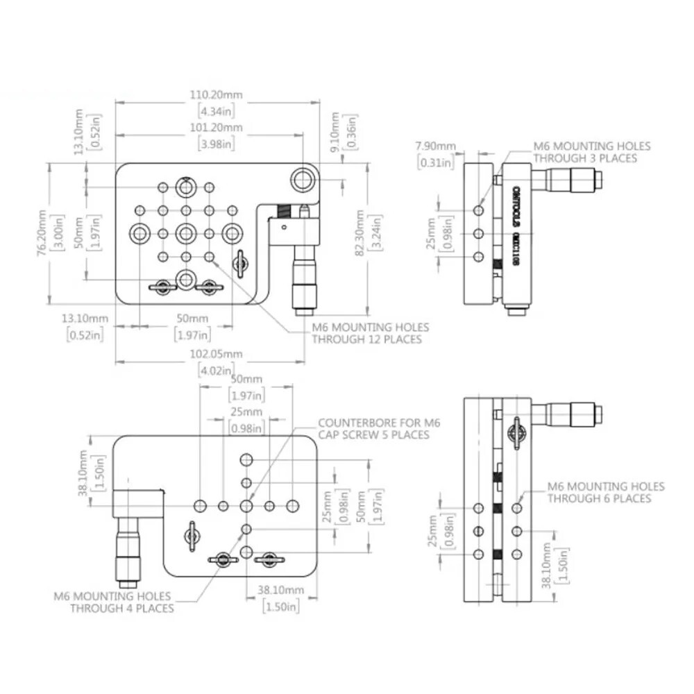 Two-axis Inclined Platform Elevation Tilt Rotation Stage Slide