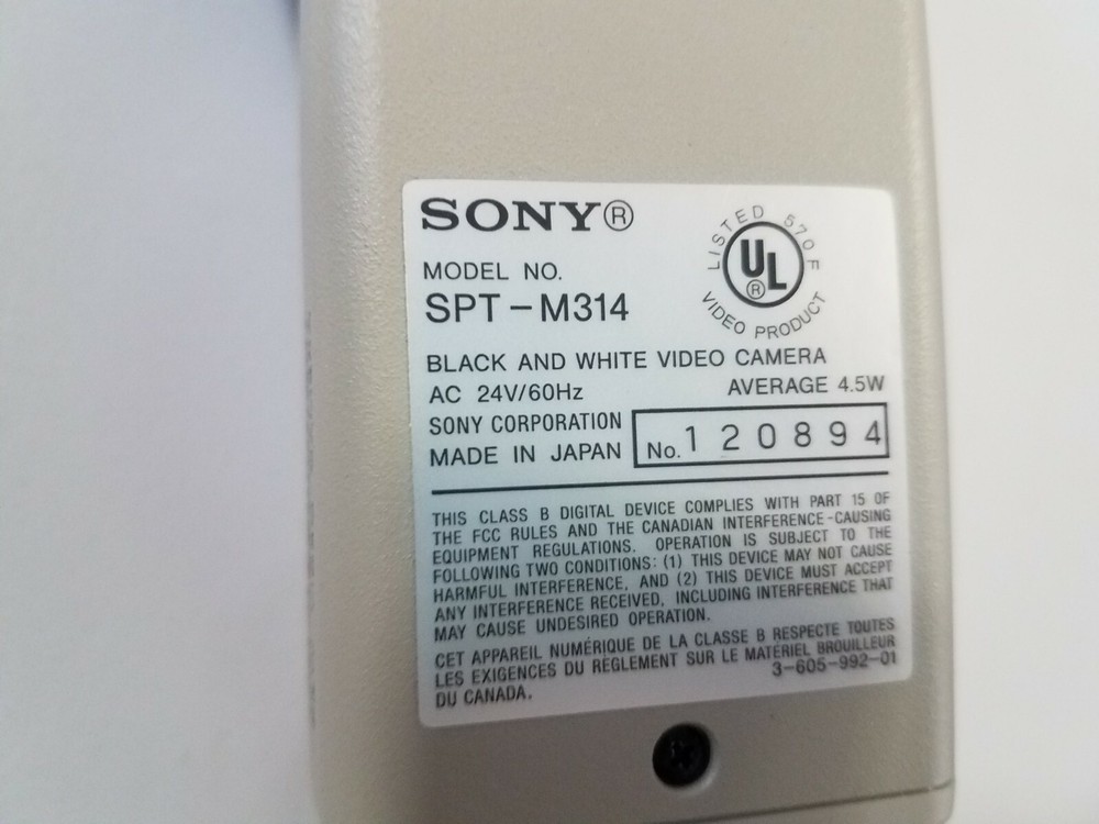 Sony Hyperhad B&W Video Camera