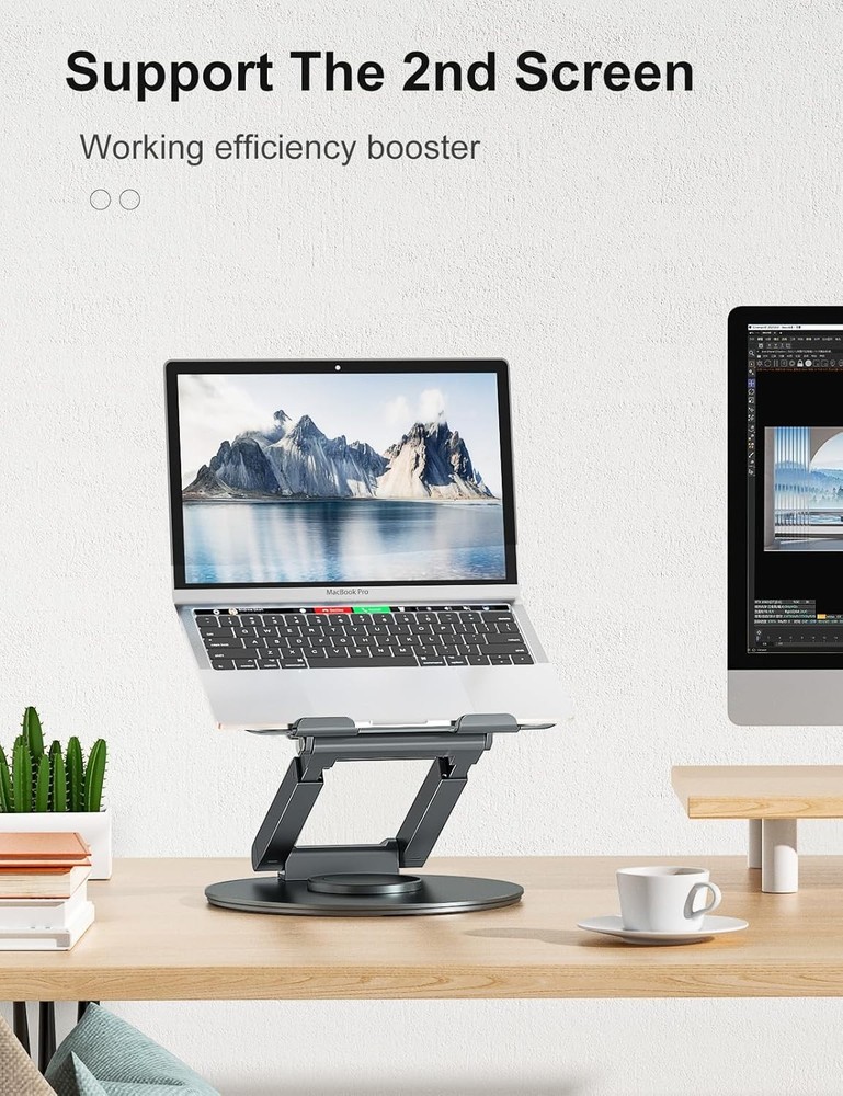 Height Adjustable Sit to Stand Riser for MacBook Pro