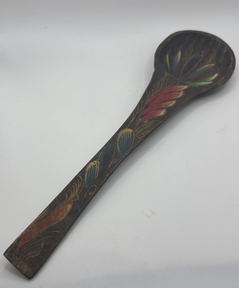 Vintage Spoon Server Hand painted