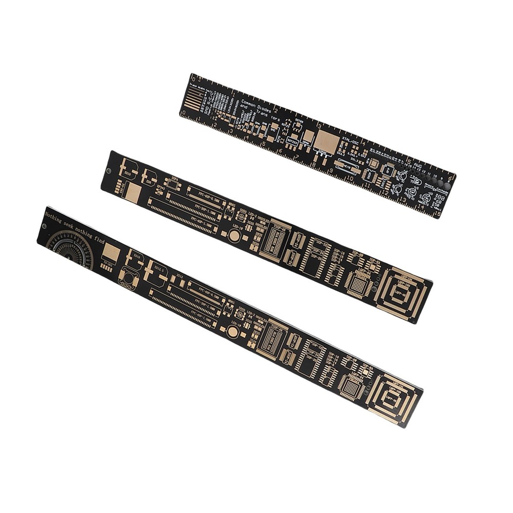 3PCS High Accuracy Multifunctional Printed Circuit Board Engineering Ruler For