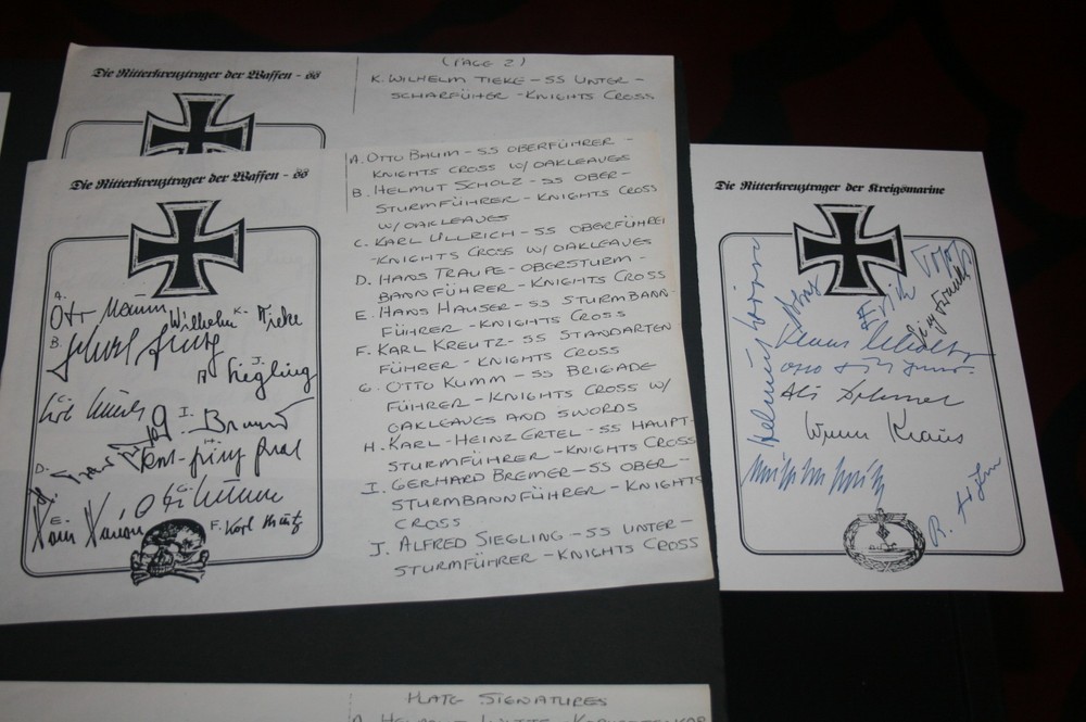 German WWII Signed Bookplates Collection - Generals & more