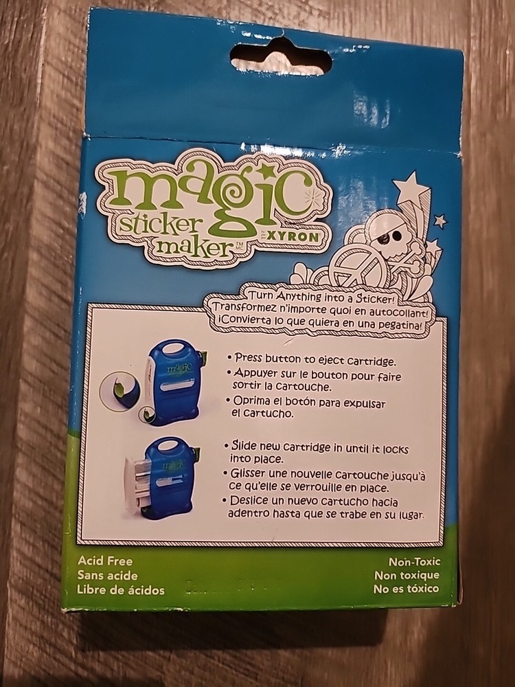 Xyron Magic Sticker Maker refill *Cartridge Only* Open Box ￼D3