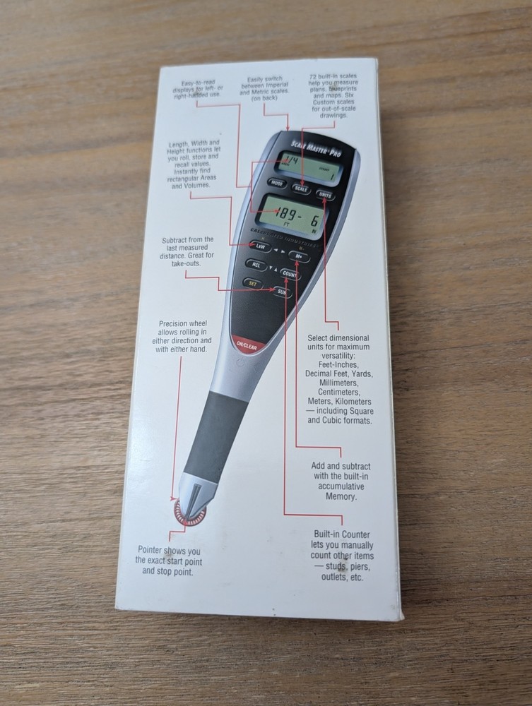 Calculated Industries 6025 Scale Master Pro - Linear Digital Plan Measure.