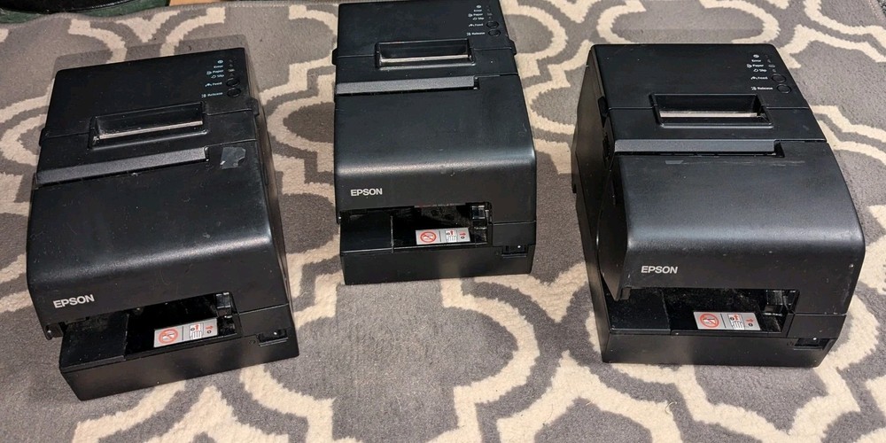 (3) Epson M253A Receipt Printer - Untested - No cables