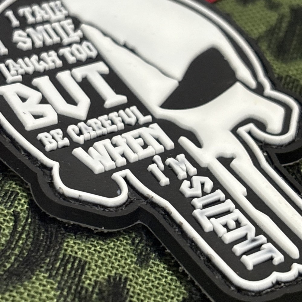 PvC 3D Punisher: Be Careful… Morale Tactical Hook And Loop Patch High Quality