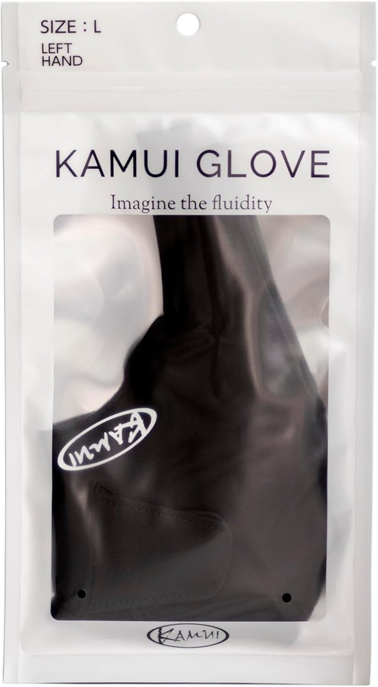 QuickDry Billiard Glove, Left Hand, Black - Large