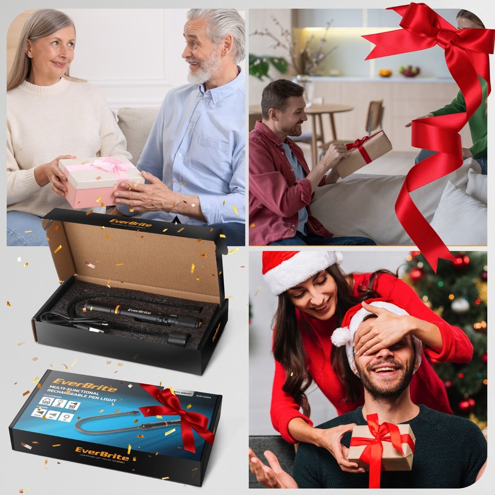 1 x Multi-Functional Rechargeable Work Light w/3 Light Modes Flexible Black