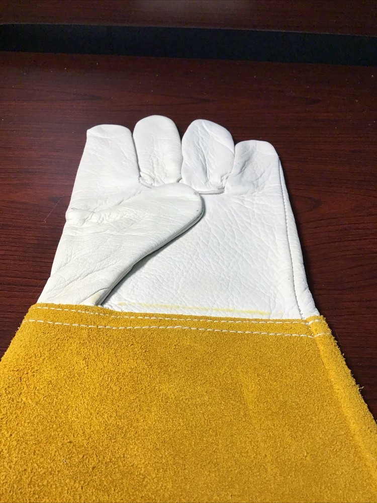 Leather Safety Gloves Size-Medium