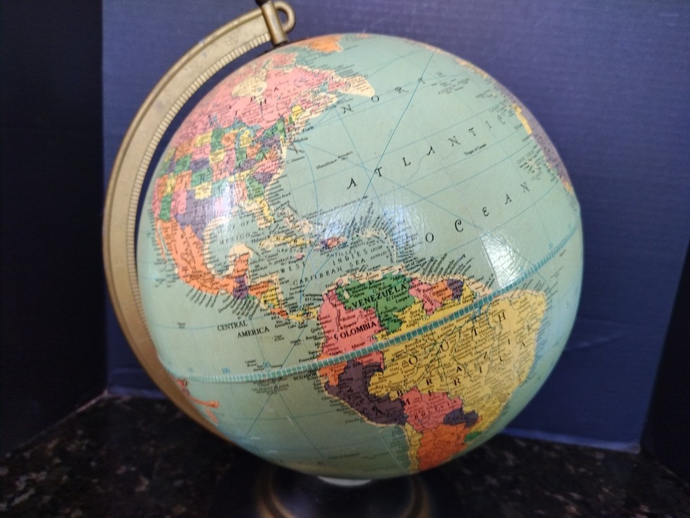 Vintage 1950s REPLOGLE 12" Reference Globe