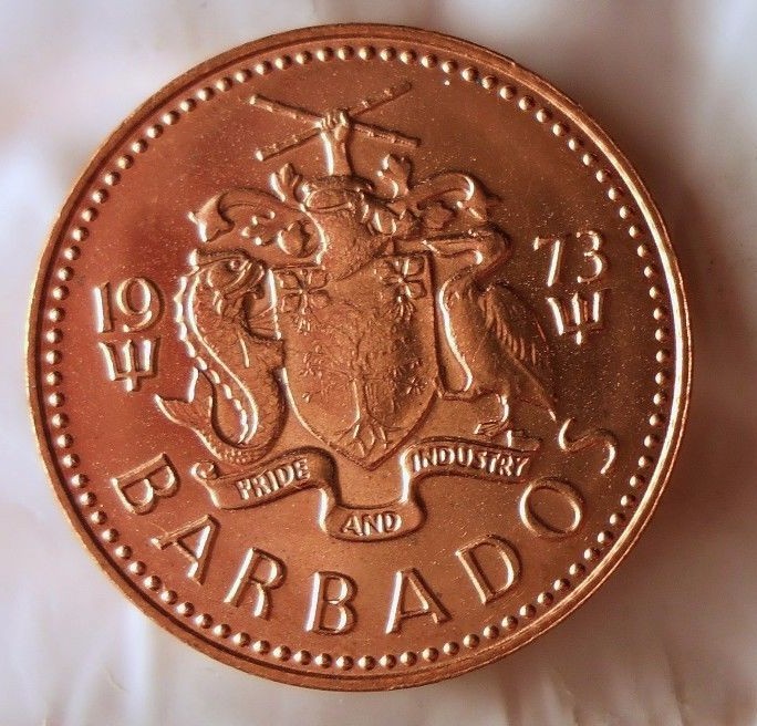 1973 BARBADOS CENT - Uncirculated from Mint Roll - BARGAIN BIN #DDD