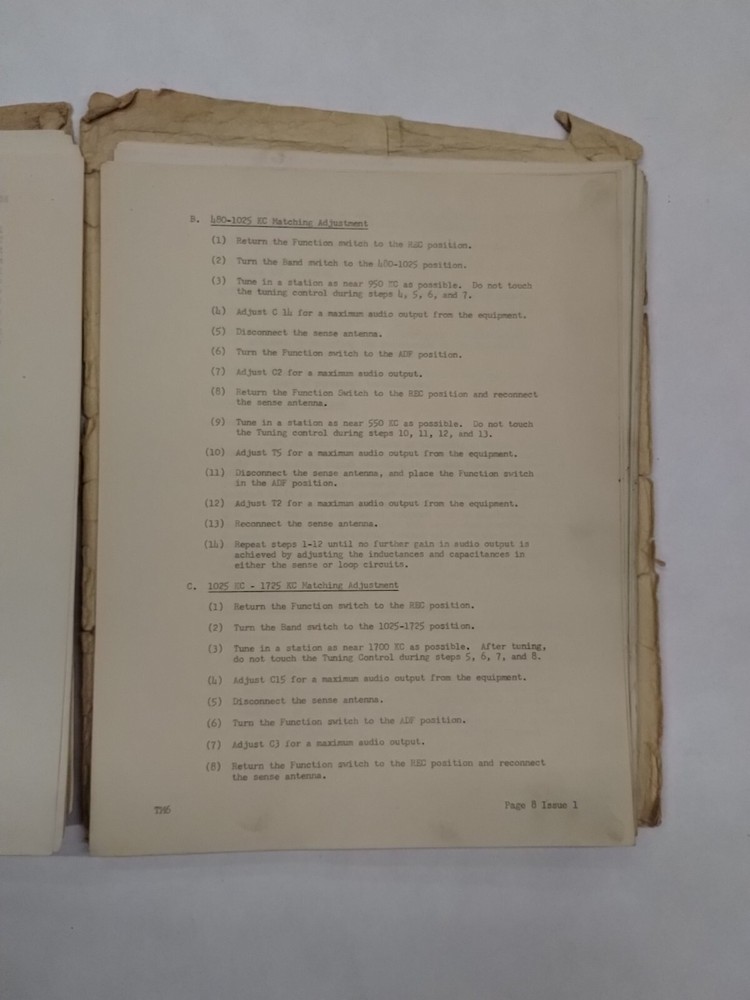 Lear Orienter Models ADF-12D3 & ADF-12D4 Installation Instructions- Original