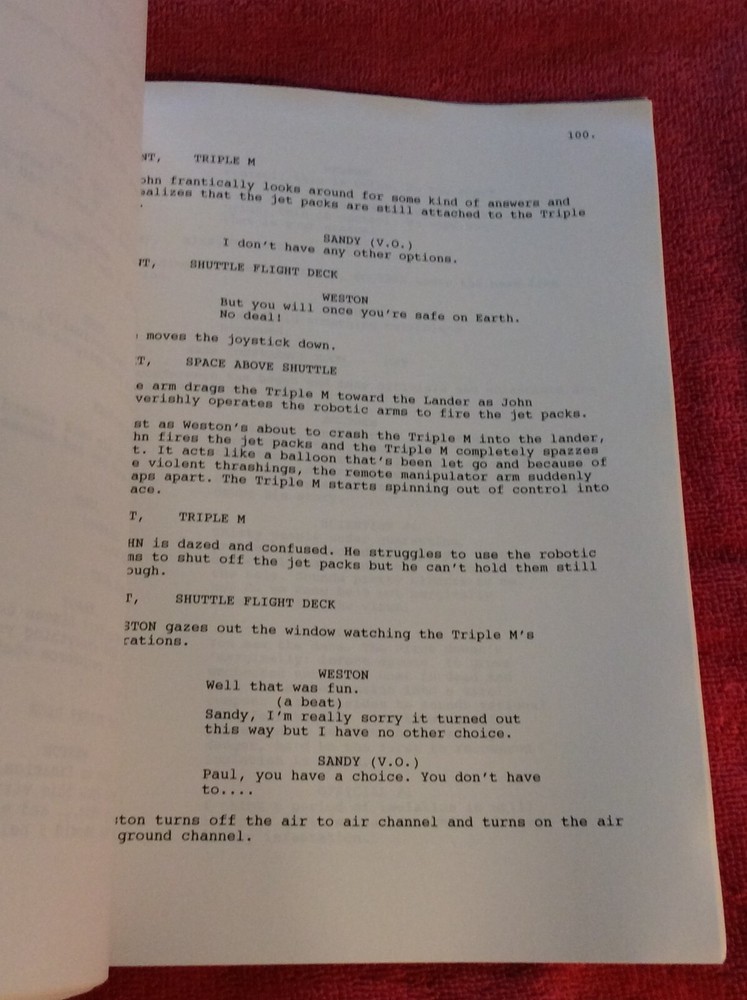 ORIGINAL SCRIPT THE SKY IS FALLING WILLIAM M. JOHNS