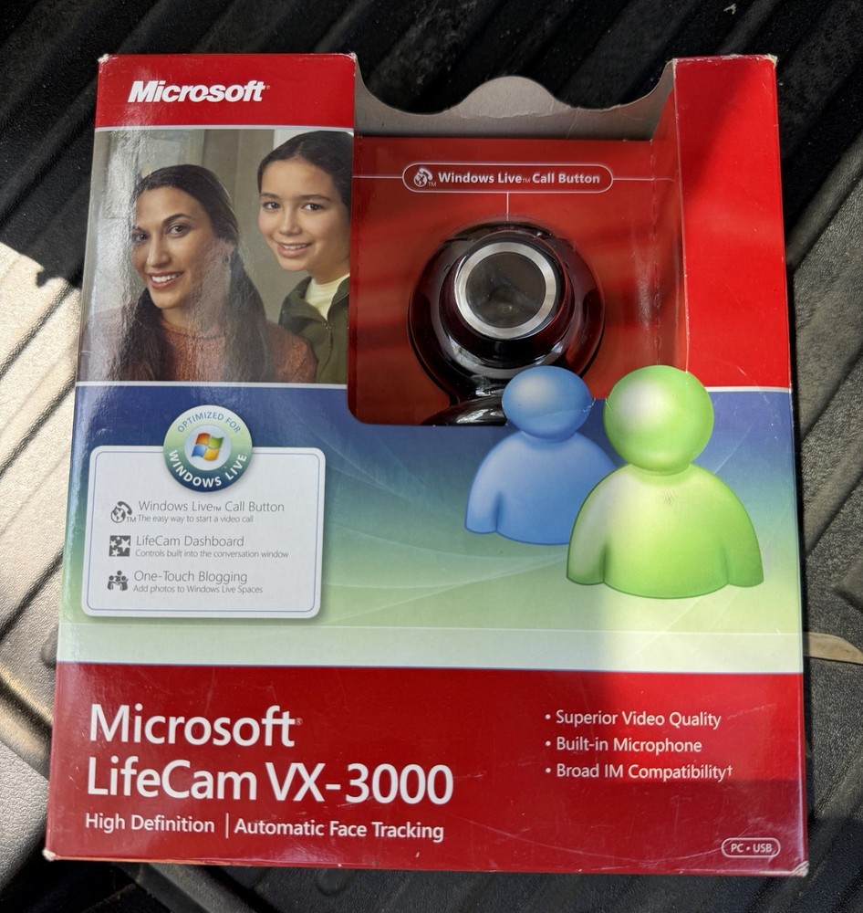 Microsoft LifeCam VX-3000 Webcam  Computer Camera New