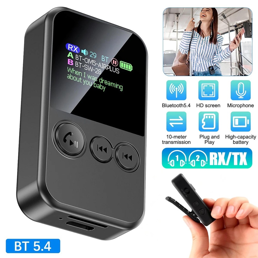 Bluetooth Adapter 5.4 for Car Use with Answer Call Function and Charging Line