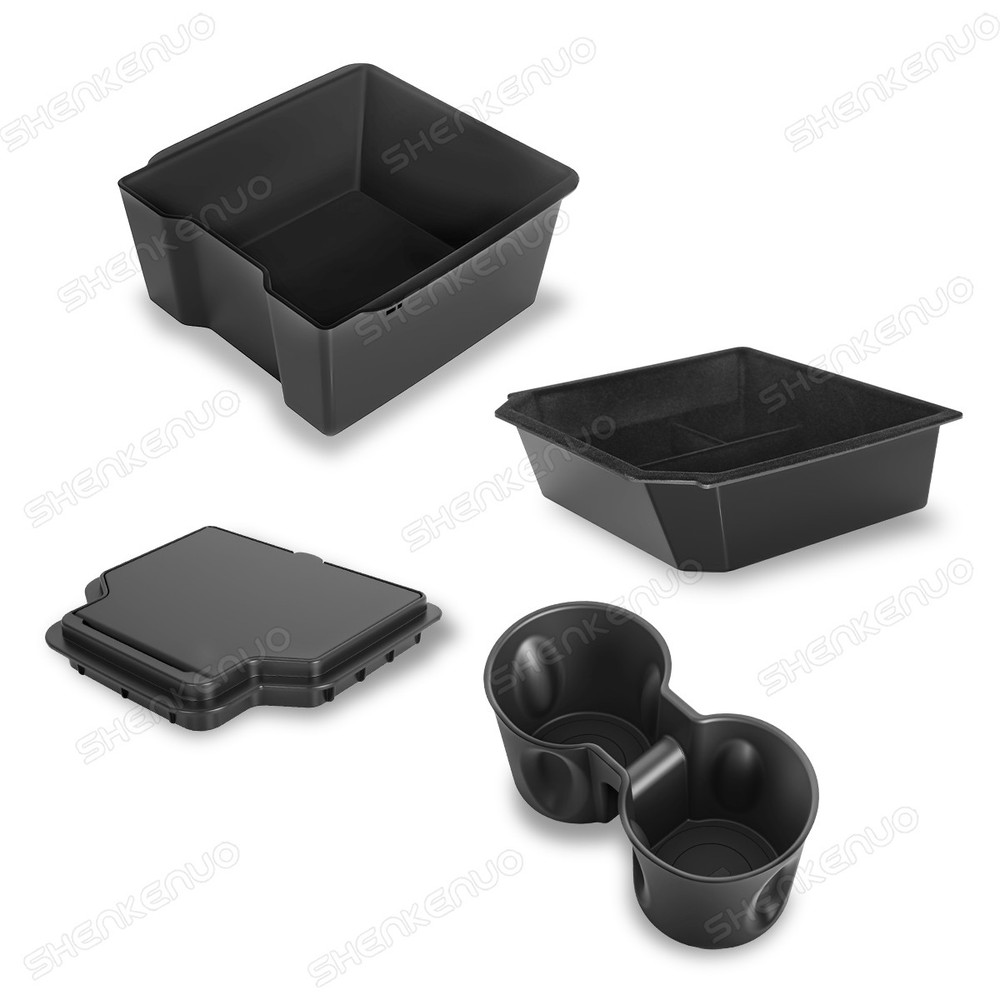For Tesla Model Y 2025 Juniper Center Console Organizer Double Layer Space 4pack