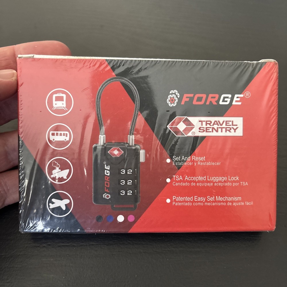 TSA Approved Cable Luggage Locks, Re-settable Combination (4-pack)