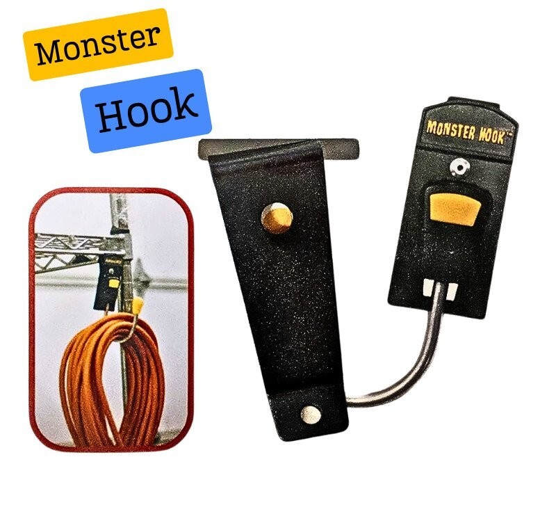 New McGuire-Nicholas Monster Hook Clip 93333 Tool Hanger Yellow & Black