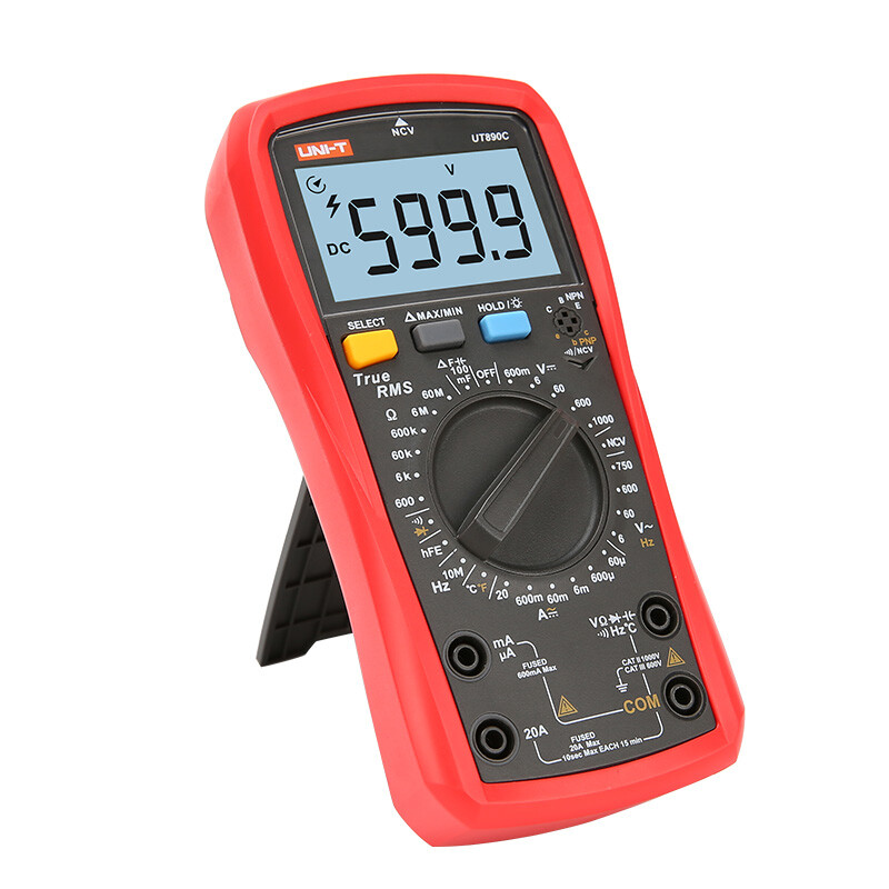1PC Digital True RMS Handheld Multimeter AC/DC Frequency Teste UT890C/890D+